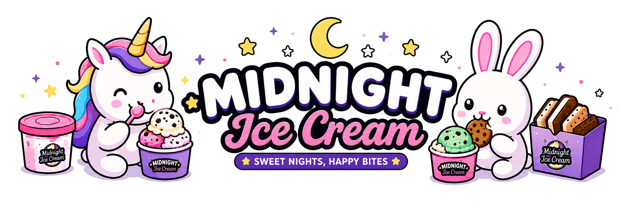 Midnight Ice Cream banner
