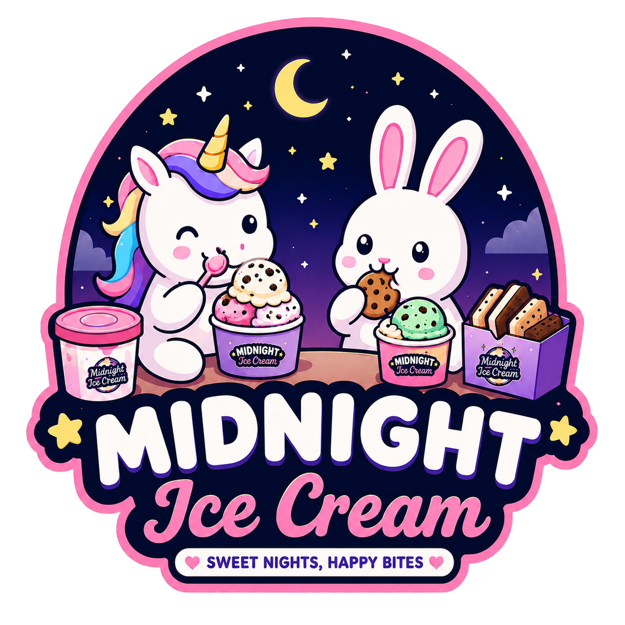 Midnight Ice Cream logo
